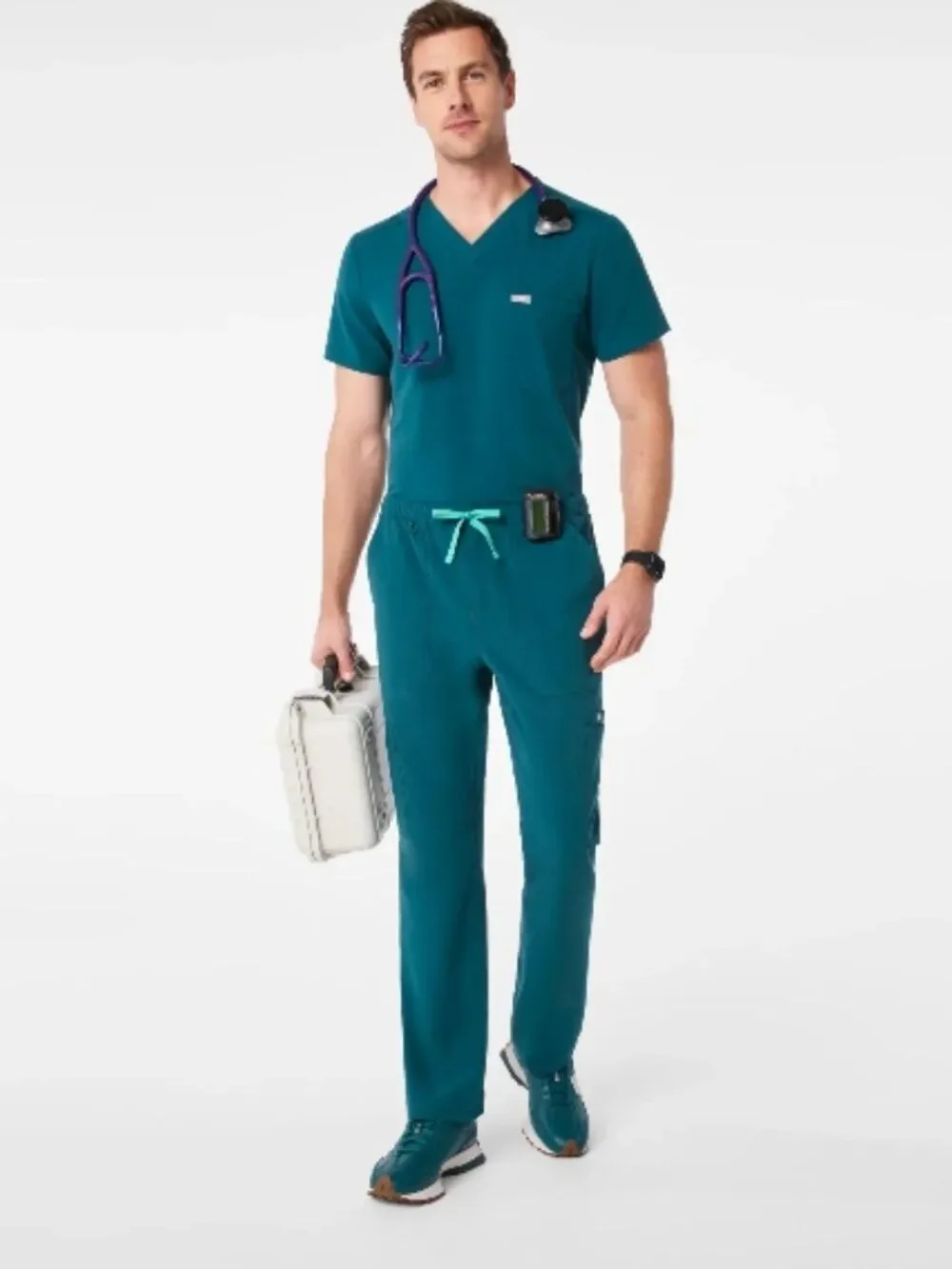 Like New! FIGS Cairo Straight Leg Scrub Trouser™ PO#1643 Caribbean Blue Size XL